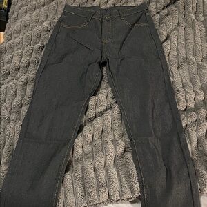 Men's Charcoal Straight Jeans